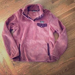 LLBean hi-pile fleece pullover M